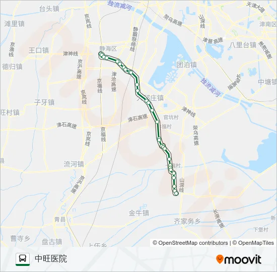 静海872线 Bus Line Map
