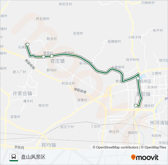 公交旅游专12路路的线路图