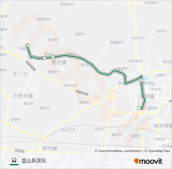 旅游专线12路 Bus Line Map