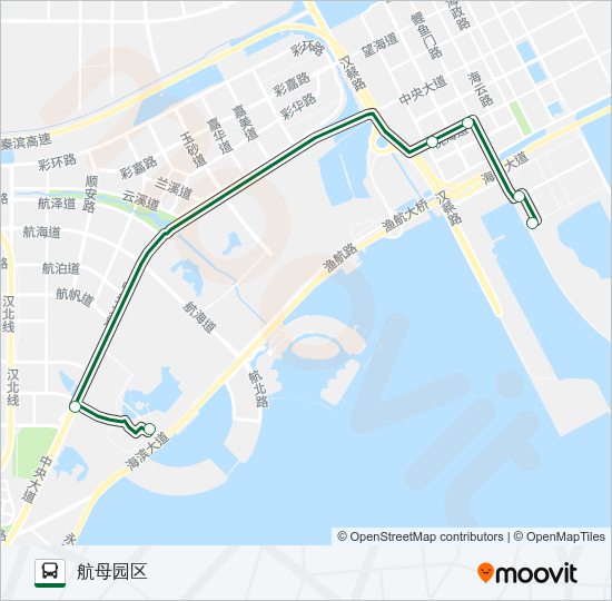 中新生态城4号线 Bus Line Map