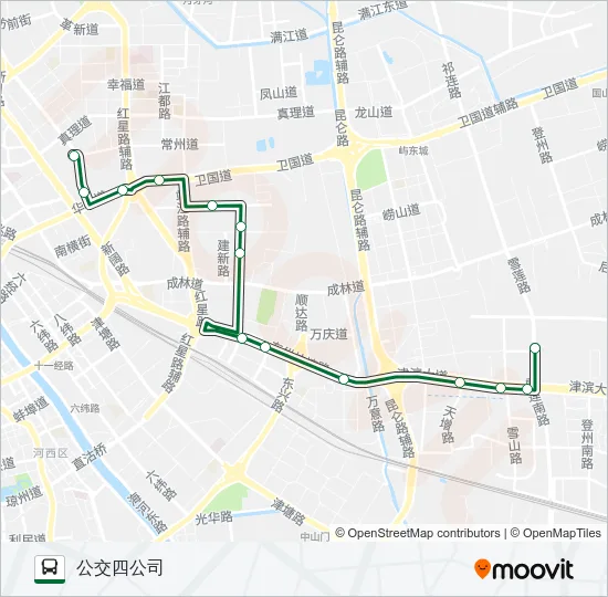 公交327路的线路图