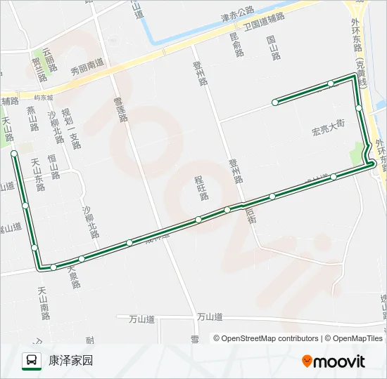 公交339路的线路图