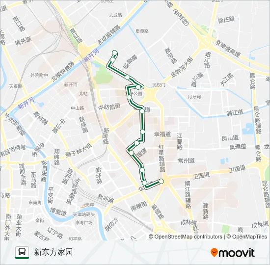 340路 Bus Line Map