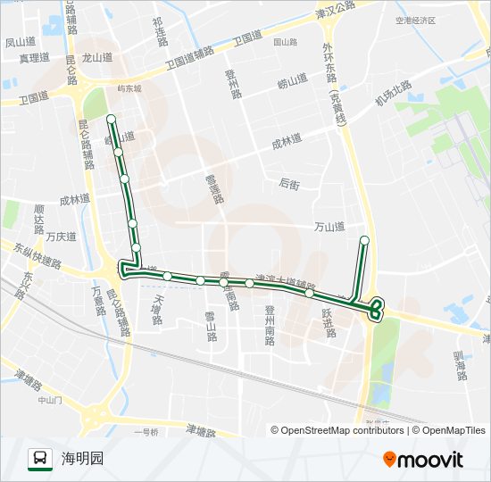 公交341路的线路图