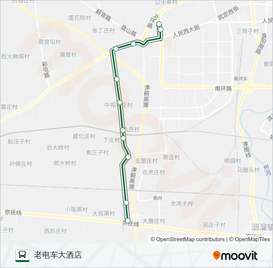 公交534路的线路图