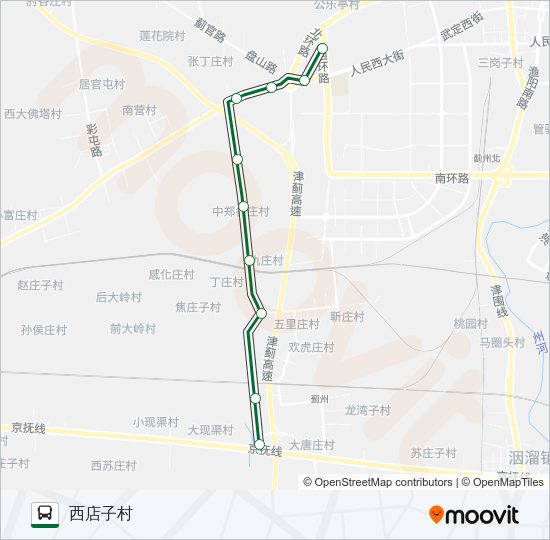 公交534路的线路图