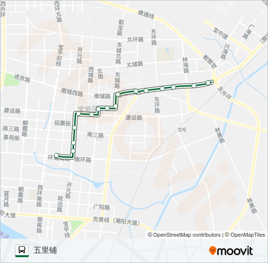594路 bus Line Map