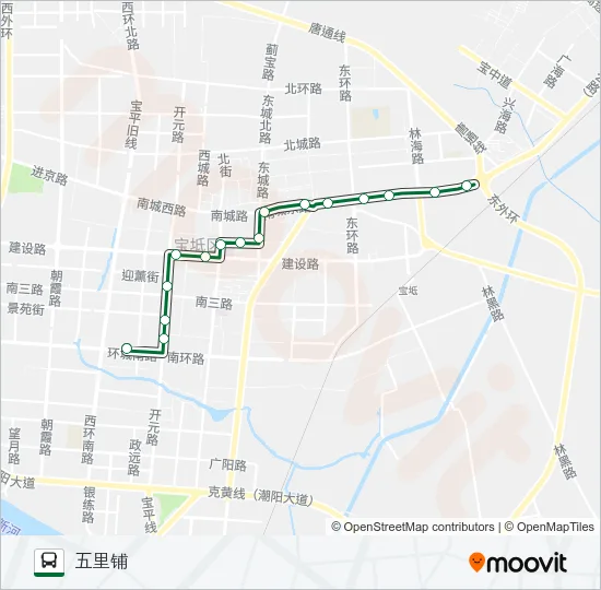 公交594路的线路图