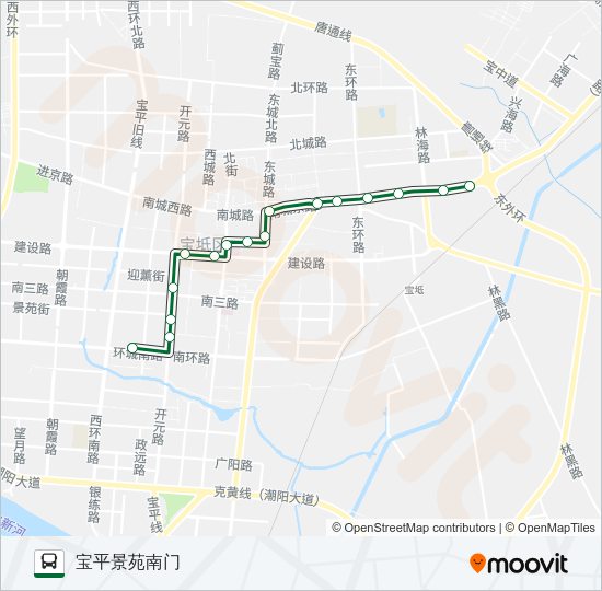 公交594路的线路图