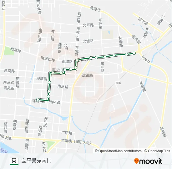 公交594路的线路图