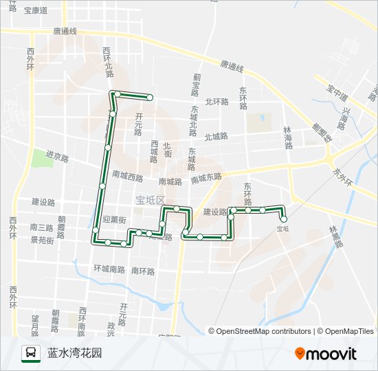 595路 bus Line Map