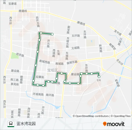 595路 Bus Line Map