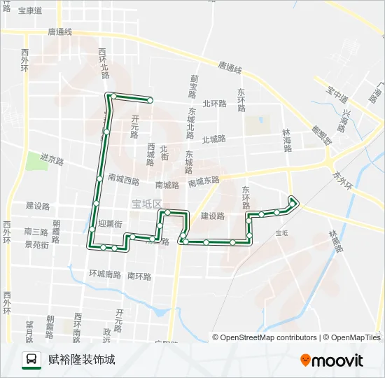 595路 Bus Line Map
