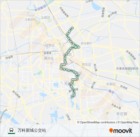 公交641路的线路图