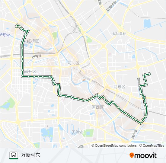 公交673路的线路图