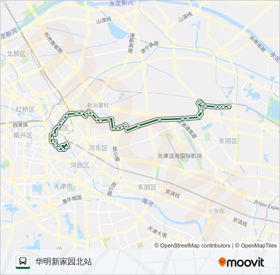 公交818路的线路图