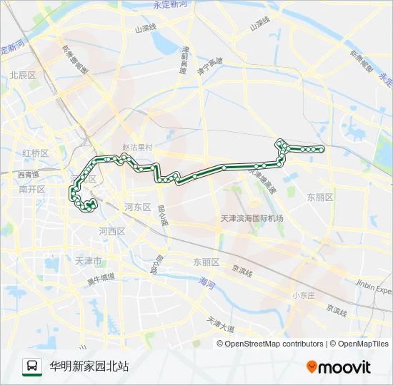 公交818路的线路图