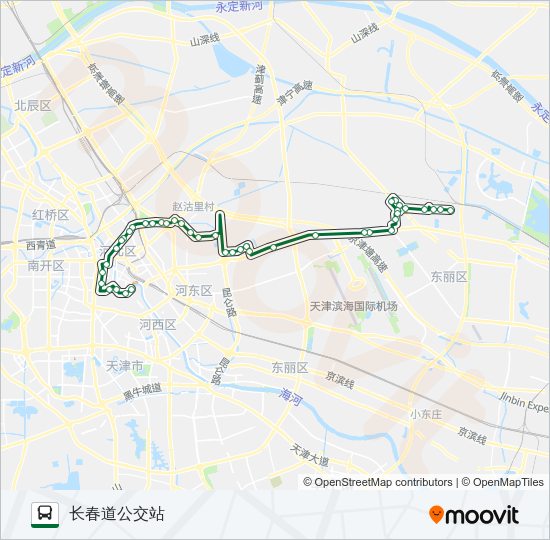 公交818路的线路图