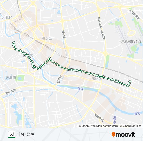公交830路的线路图