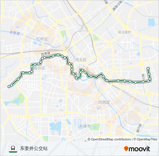 公交836路的线路图
