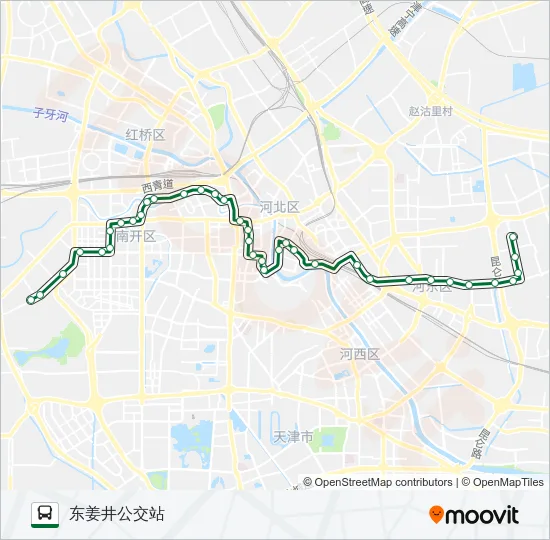 公交836路的线路图