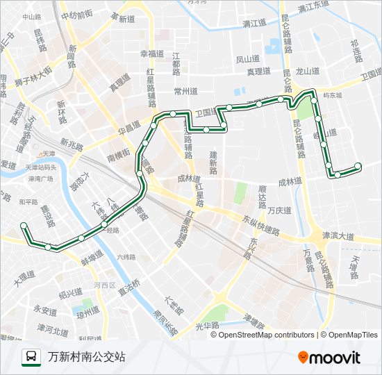 公交843路的线路图