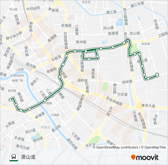 公交843路的线路图