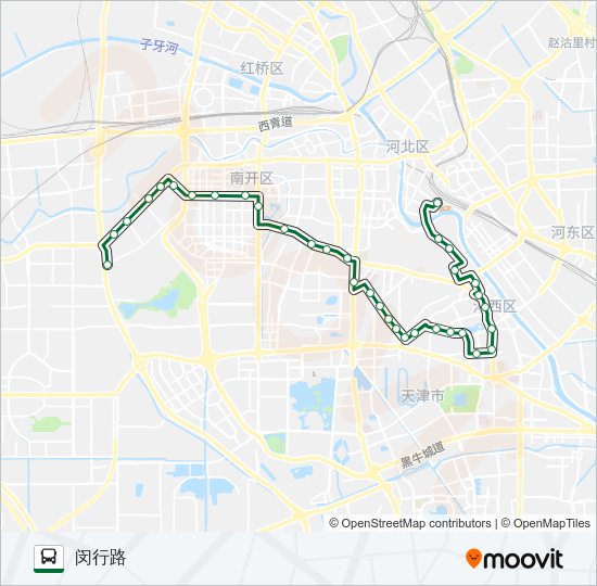 公交858路的线路图