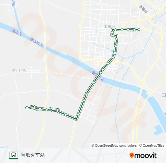 宝坻2路 Bus Line Map