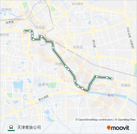 公交观光3路的线路图