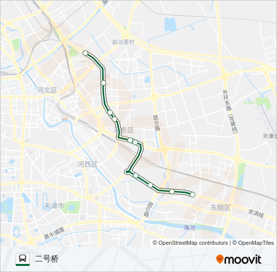 公交30区间路的线路图