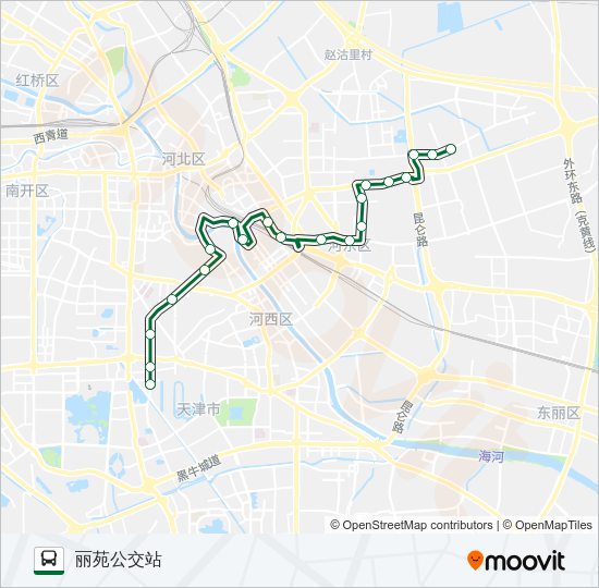公交35区间路的线路图