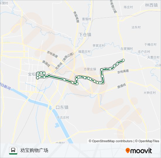 村村通1路 bus Line Map
