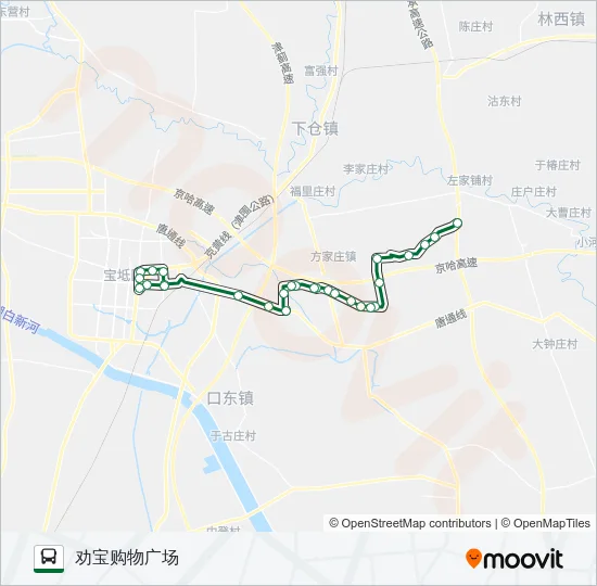 村村通1路 Bus Line Map