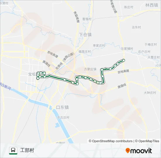 村村通1路 Bus Line Map