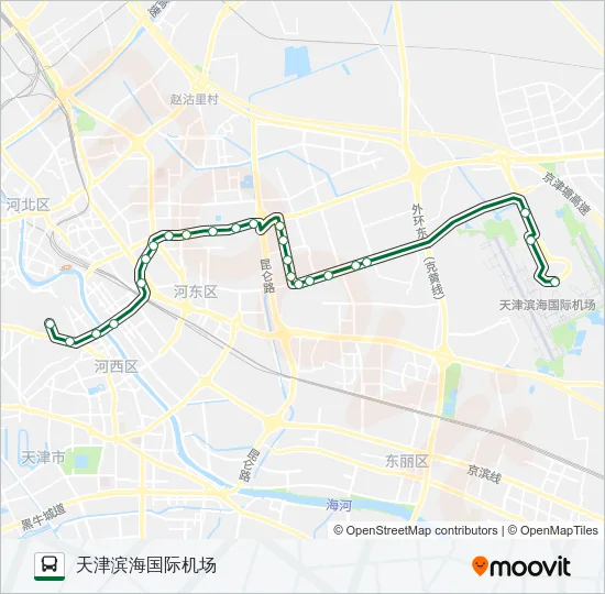 机场专线4路 Bus Line Map