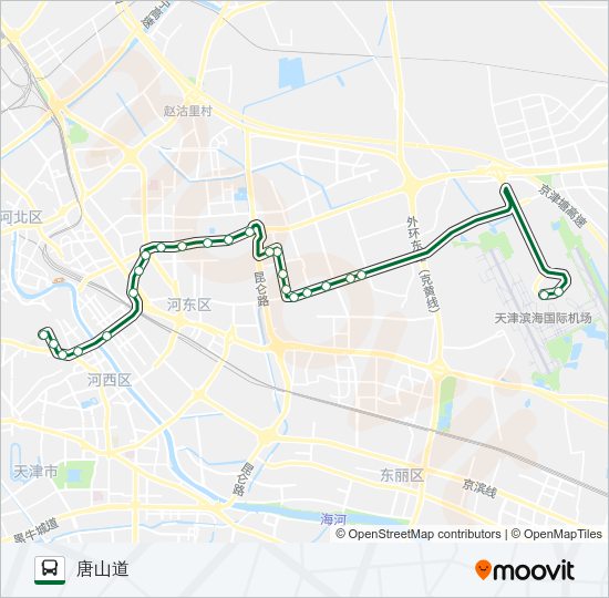 公交机场专4路路的线路图