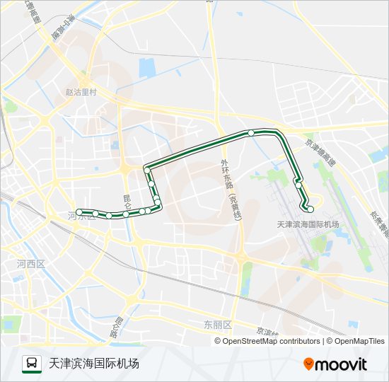 公交机场专5路路的线路图