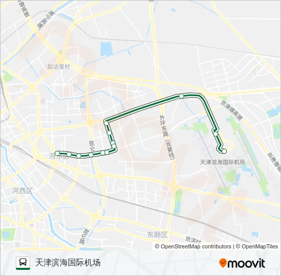 机场专线5路 Bus Line Map