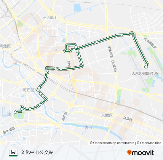 公交机场专5路路的线路图