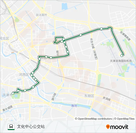 机场专线5路 Bus Line Map