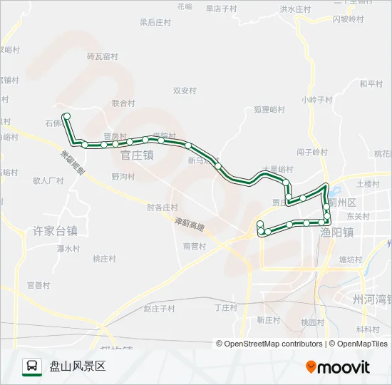 旅游专线11路 Bus Line Map