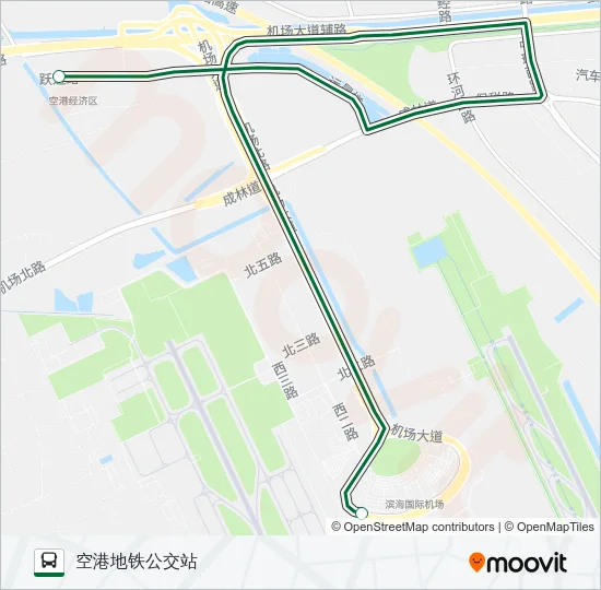 机场大巴地铁线 Bus Line Map