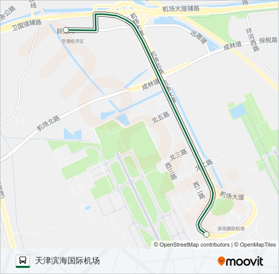 机场大巴地铁线 bus Line Map