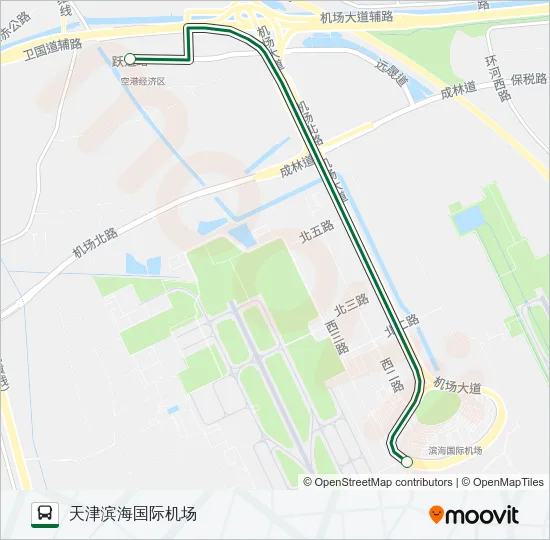 机场大巴地铁线 Bus Line Map
