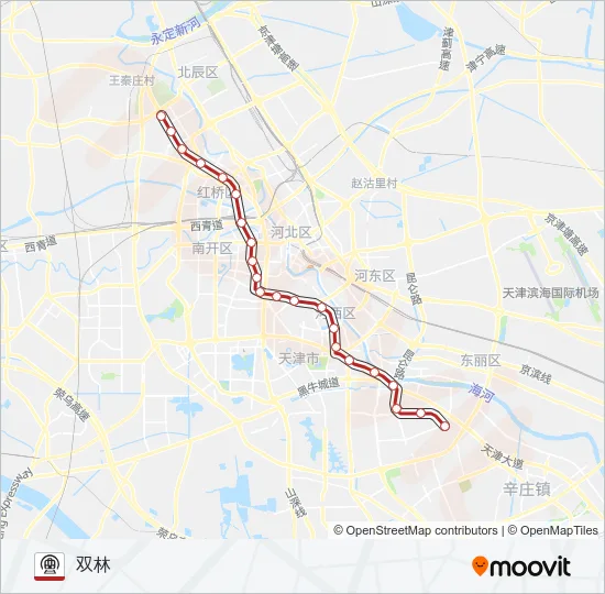 1号线 Metro Line Map