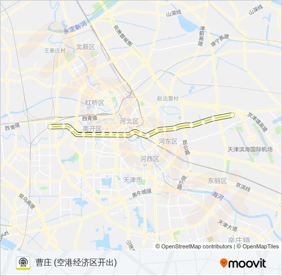地铁2号路的线路图