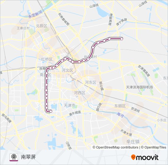 天津地铁6号线站点图片