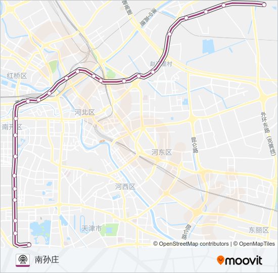 地铁6号路的线路图