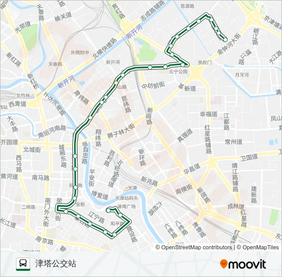 1路 Bus Line Map